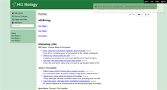 Desktop Screenshot of hgbiology.wikispaces.com