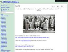 Tablet Screenshot of bhslatinclasses.wikispaces.com