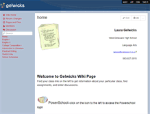Tablet Screenshot of gelwicks.wikispaces.com
