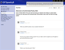 Tablet Screenshot of gfspoetry8.wikispaces.com