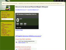 Tablet Screenshot of apenglishoxford.wikispaces.com
