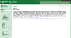 Desktop Screenshot of edp279-classwiki.wikispaces.com