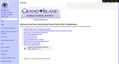 Desktop Screenshot of grandislandmathematics.wikispaces.com