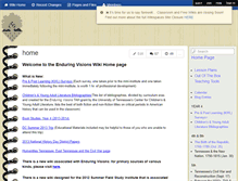 Tablet Screenshot of enduringvisions.wikispaces.com