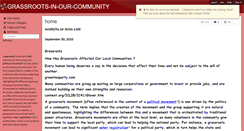 Desktop Screenshot of grassroots-in-our-community.wikispaces.com