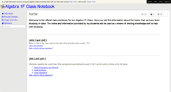 Desktop Screenshot of algebra1f.wikispaces.com