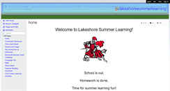 Desktop Screenshot of lakeshoresummerlearning.wikispaces.com