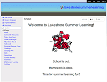 Tablet Screenshot of lakeshoresummerlearning.wikispaces.com