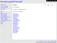 Tablet Screenshot of bradburygs4401spring07.wikispaces.com