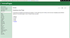 Desktop Screenshot of animalpages.wikispaces.com