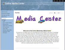 Tablet Screenshot of collinsmediacenter.wikispaces.com