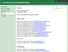 Tablet Screenshot of hardleyschoolmediastudies.wikispaces.com
