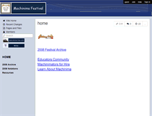 Tablet Screenshot of machinimafestival.wikispaces.com