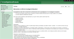 Desktop Screenshot of investigeducativauss.wikispaces.com