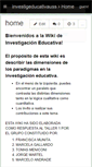 Mobile Screenshot of investigeducativauss.wikispaces.com