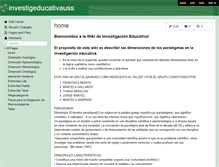 Tablet Screenshot of investigeducativauss.wikispaces.com