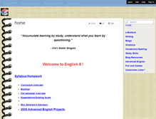 Tablet Screenshot of lovettenglish8.wikispaces.com