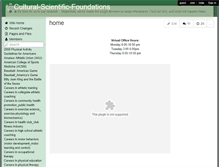 Tablet Screenshot of cultural-scientific-foundations.wikispaces.com
