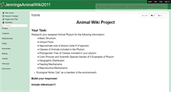 Desktop Screenshot of jenningsanimalwiki2011.wikispaces.com