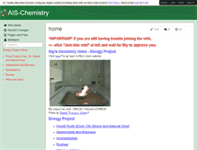 Tablet Screenshot of ais-chemistry.wikispaces.com