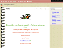 Tablet Screenshot of cullenspanishclass.wikispaces.com