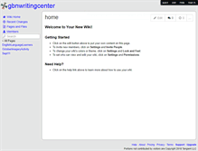 Tablet Screenshot of gbnwritingcenter.wikispaces.com