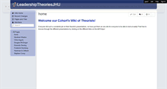 Desktop Screenshot of leadershiptheoriesjhu.wikispaces.com
