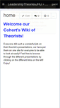 Mobile Screenshot of leadershiptheoriesjhu.wikispaces.com