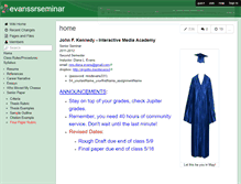 Tablet Screenshot of evanssrseminar.wikispaces.com
