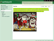 Tablet Screenshot of earthdays32.wikispaces.com