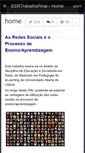 Mobile Screenshot of esrtrabalhofinal.wikispaces.com