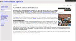Desktop Screenshot of kommunikasjon-kultur.wikispaces.com