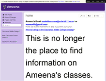 Tablet Screenshot of ameena.wikispaces.com