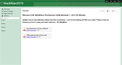 Desktop Screenshot of macmillan2010.wikispaces.com