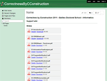 Tablet Screenshot of correctnessbycconstruction.wikispaces.com