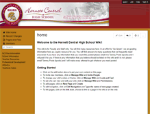 Tablet Screenshot of harnettcentralhigh.wikispaces.com