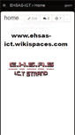 Mobile Screenshot of ehsas-ict.wikispaces.com