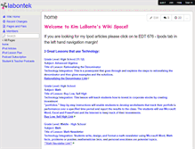 Tablet Screenshot of labontek.wikispaces.com