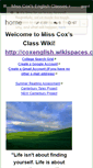 Mobile Screenshot of coxenglish.wikispaces.com