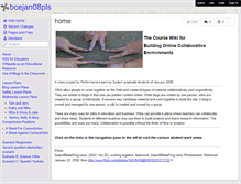 Tablet Screenshot of bcejan08pls.wikispaces.com