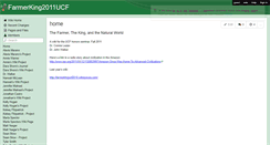 Desktop Screenshot of farmerking2011ucf.wikispaces.com