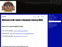 Tablet Screenshot of joinerd.wikispaces.com