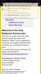 Mobile Screenshot of holyredeemerschool.wikispaces.com