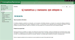 Desktop Screenshot of conceptosysanciones.wikispaces.com