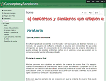 Tablet Screenshot of conceptosysanciones.wikispaces.com