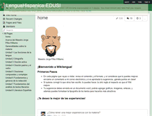 Tablet Screenshot of lenguahispanica-edusi.wikispaces.com