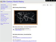 Tablet Screenshot of dmps20thcentury.wikispaces.com