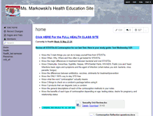 Tablet Screenshot of healthmarkowski.wikispaces.com