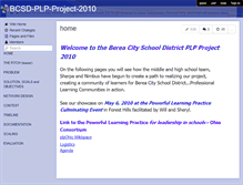 Tablet Screenshot of bcsd-plp-project-2010.wikispaces.com
