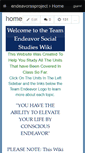 Mobile Screenshot of endeavorssproject.wikispaces.com